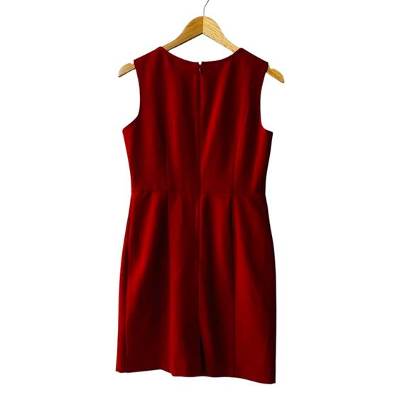 Banana Republic Sleeveless Sheath Dress Suze 6 Petite 6P Red - Picture 2 of 6
